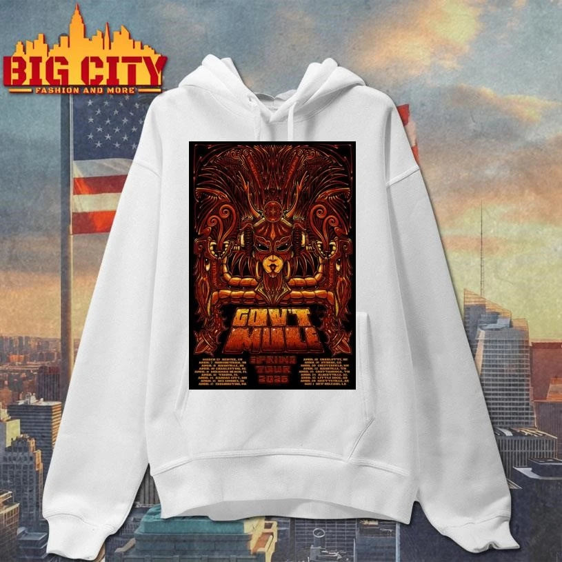 Gov't Mule Band Spring Tour 2026 Poster - Adult & Kids T-Shirts, Sweatshirts & Hoodies apparel design preview 2