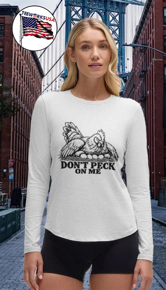 Don't Peck On Me Chicken - Adult & Kids T-Shirts, Sweatshirts & Hoodies apparel design preview 4