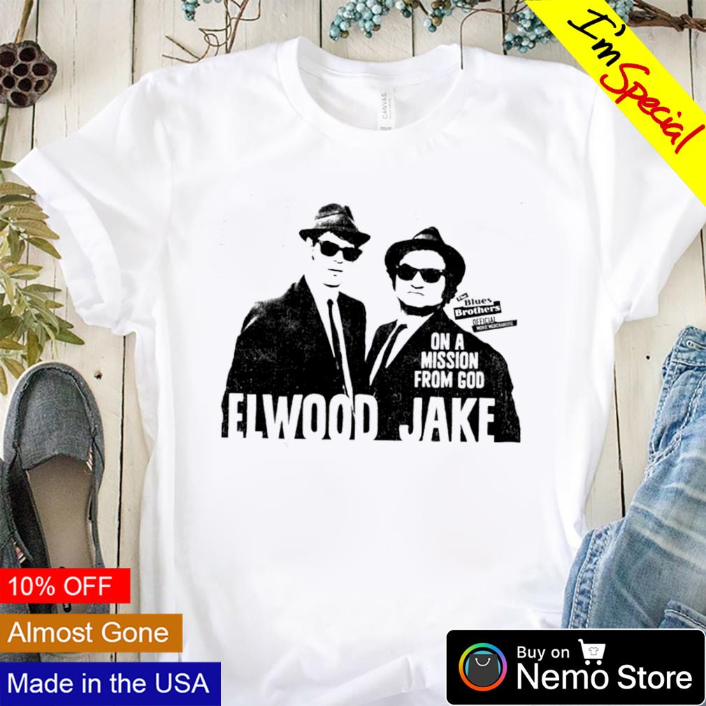 Blues Brothers Elwood Jake on a mission from God - Adult & Kids T-Shirts, Sweatshirts & Hoodies apparel design preview 1