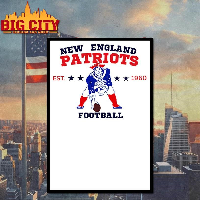 Vintage New England Patriots - Adult & Kids T-Shirts, Sweatshirts & Hoodies apparel design preview 4