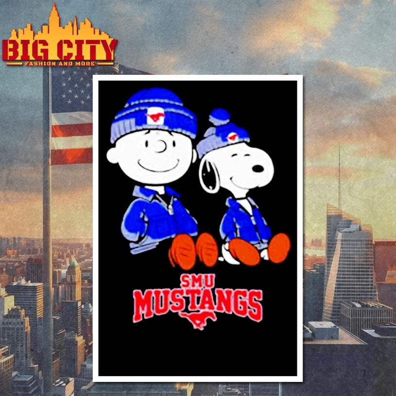 SMU Mustangs x Snoopy and Charlie Brown - Adult & Kids T-Shirts, Sweatshirts & Hoodies apparel design preview 4