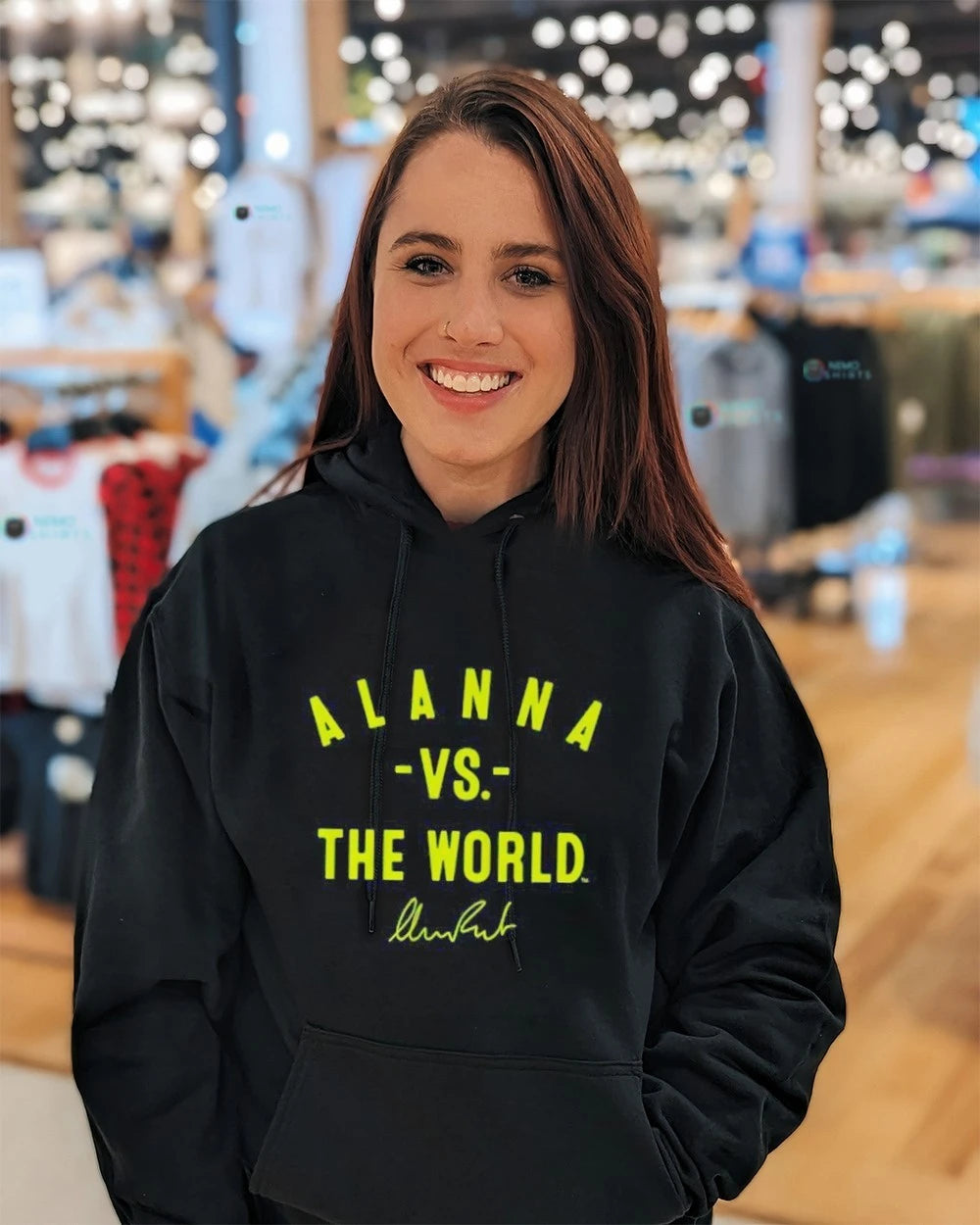 Alanna Smith Vs. The World signature - Adult & Kids T-Shirts, Sweatshirts & Hoodies apparel design preview 5