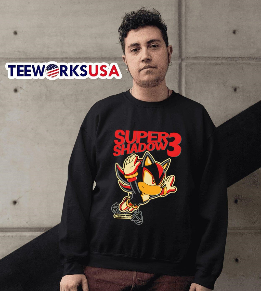 Super Shadow 3 the Hedgehog - Adult & Kids T-Shirts, Sweatshirts & Hoodies apparel design preview 3