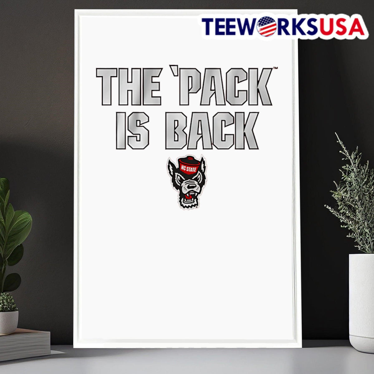 NC State Wolfpack The Pack is Back - Adult & Kids T-Shirts, Sweatshirts & Hoodies apparel design preview 6