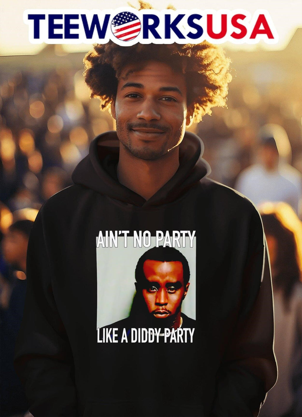 Puff Diddy ain't no party like a - Adult & Kids T-Shirts, Sweatshirts & Hoodies apparel design preview 2