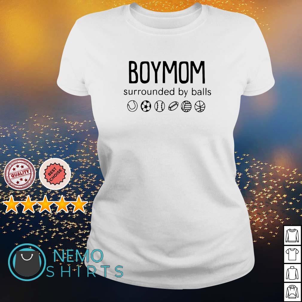 Boymom surrounded by balls - Adult & Kids T-Shirts, Sweatshirts & Hoodies apparel design preview 3