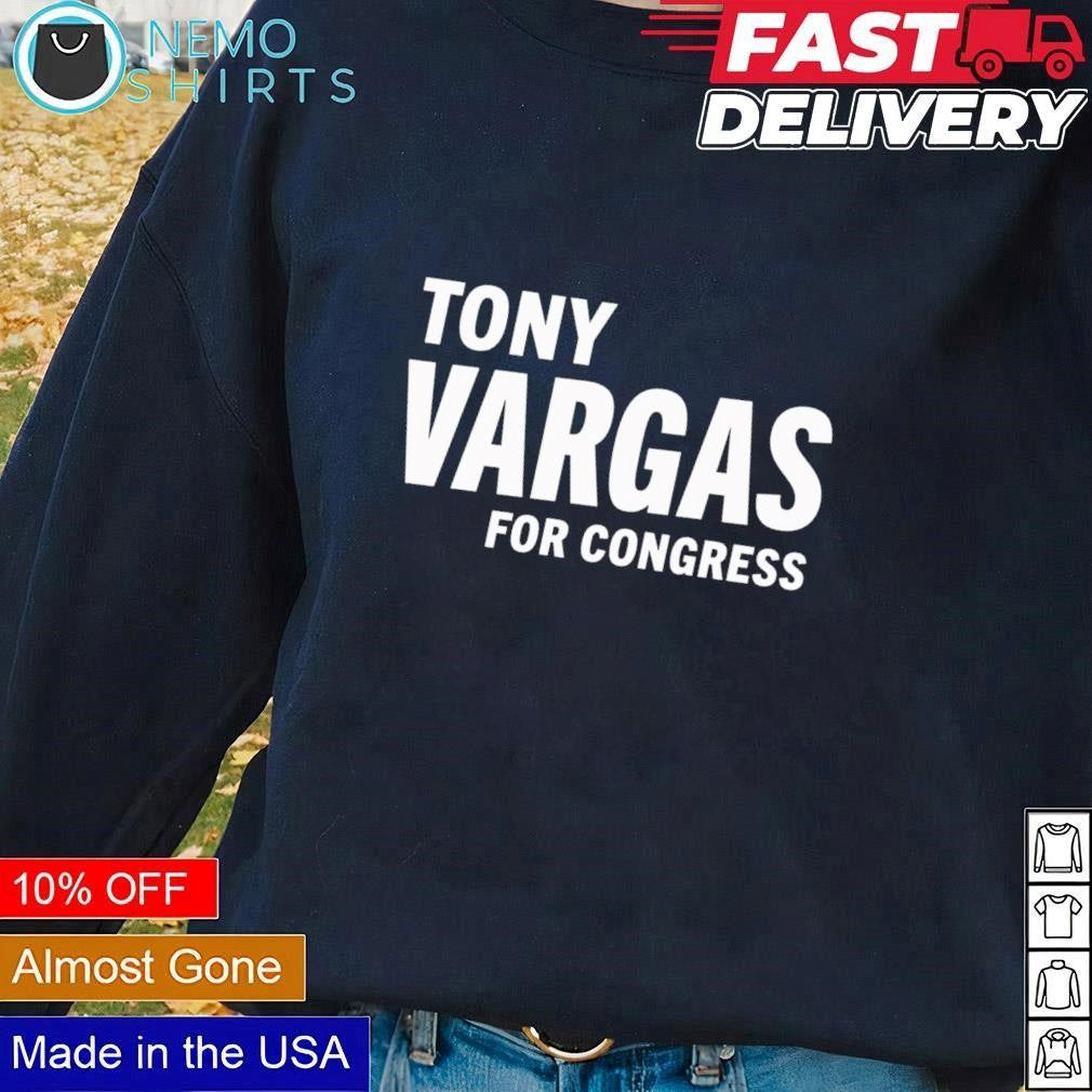 Tony Vargas for Congress - Adult & Kids T-Shirts, Sweatshirts & Hoodies apparel design preview 1