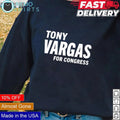Tony Vargas for Congress - Adult & Kids T-Shirts, Sweatshirts & Hoodies apparel design preview 1
