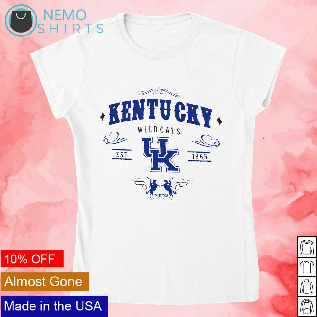 Kentucky Wildcats est 1865 UK cloverleaf logo vintage - Adult & Kids T-Shirts, Sweatshirts & Hoodies apparel design preview 4