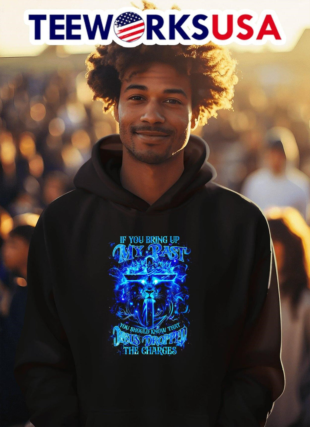 Lion if you bring up my past should know that Jesus - Adult & Kids T-Shirts, Sweatshirts & Hoodies apparel design preview 2