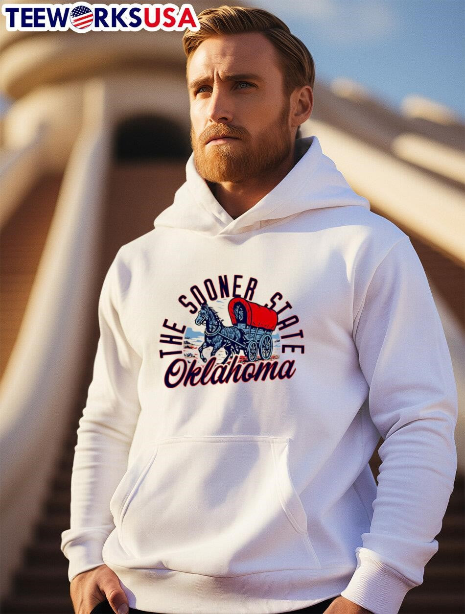The Sooner State Oklahoma Skyline Sunset - Adult & Kids T-Shirts, Sweatshirts & Hoodies apparel design preview 2
