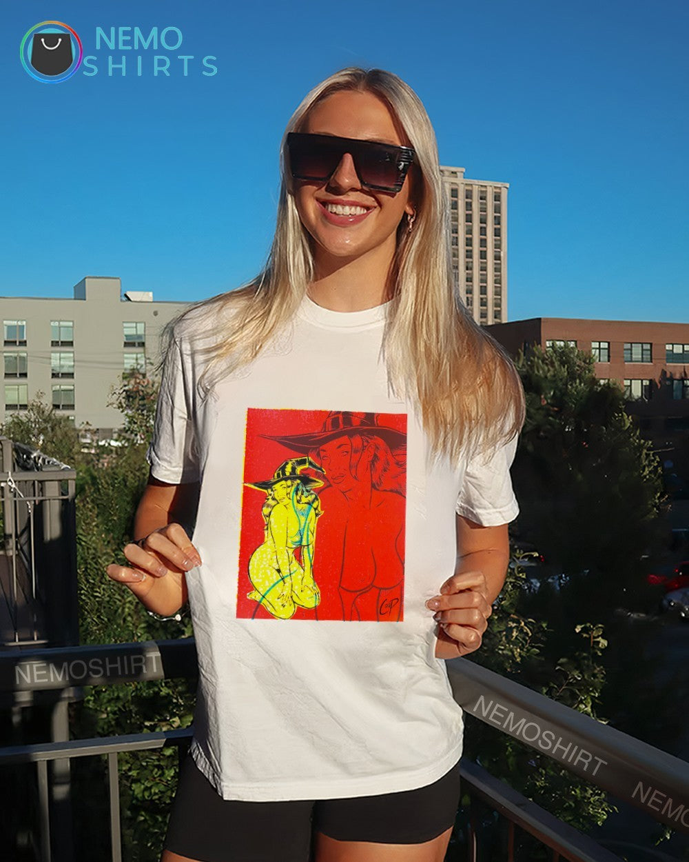 Witch Girl silkscreen graphic - Adult & Kids T-Shirts, Sweatshirts & Hoodies apparel design preview 4