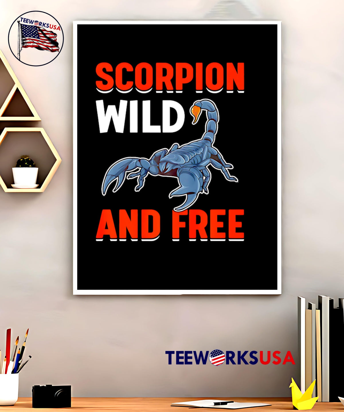 Scorpion Wild And Free - Adult & Kids T-Shirts, Sweatshirts & Hoodies apparel design preview 5