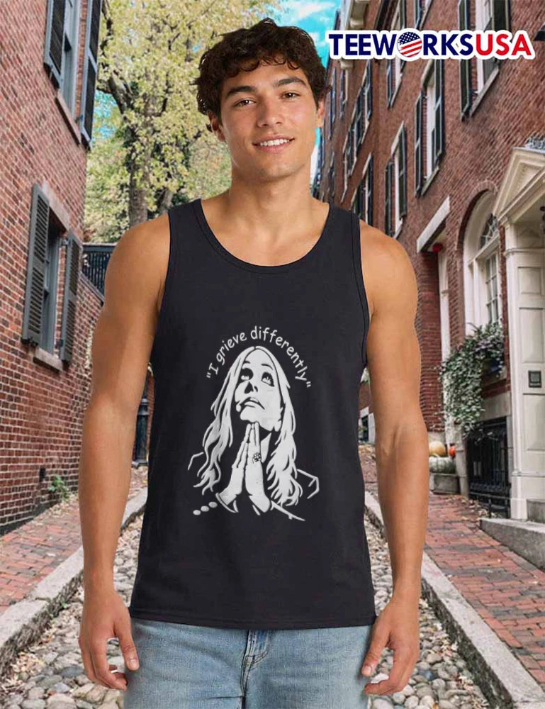 I Grieve Differently Woman Praying - Adult & Kids T-Shirts, Sweatshirts & Hoodies apparel design preview 6