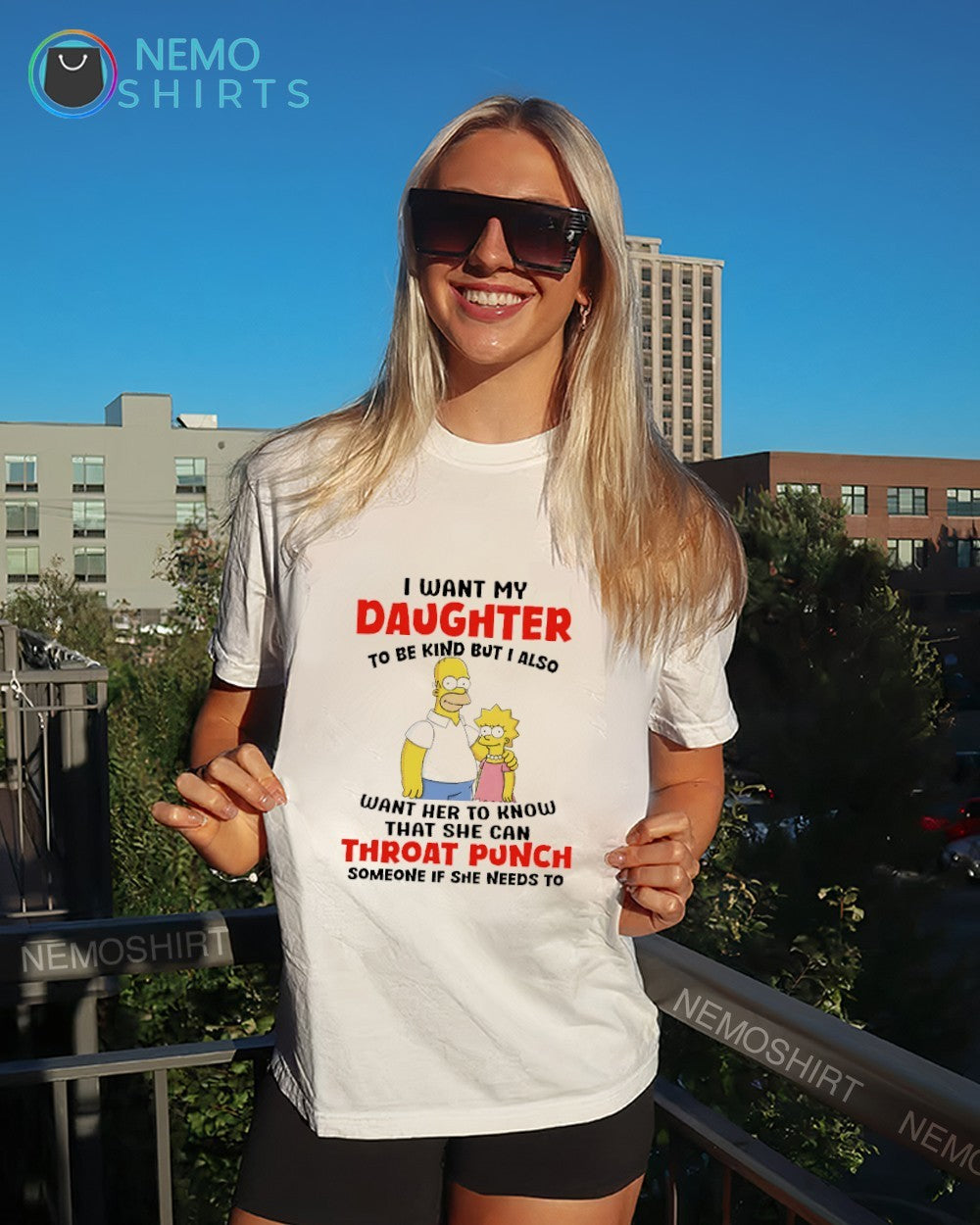 I want my daughter to be kind but also her know that - Adult & Kids T-Shirts, Sweatshirts & Hoodies apparel design preview 4