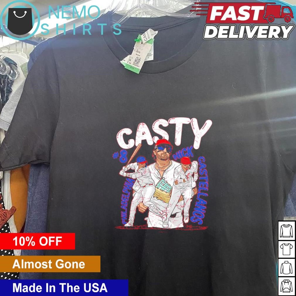 Casty Nick Castellanos Philadelphia Phillies baseball - Adult & Kids T-Shirts, Sweatshirts & Hoodies apparel design preview 5