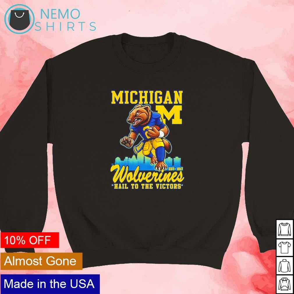 Michigan Wolverines hail to the victors - Adult & Kids T-Shirts, Sweatshirts & Hoodies apparel design preview 5