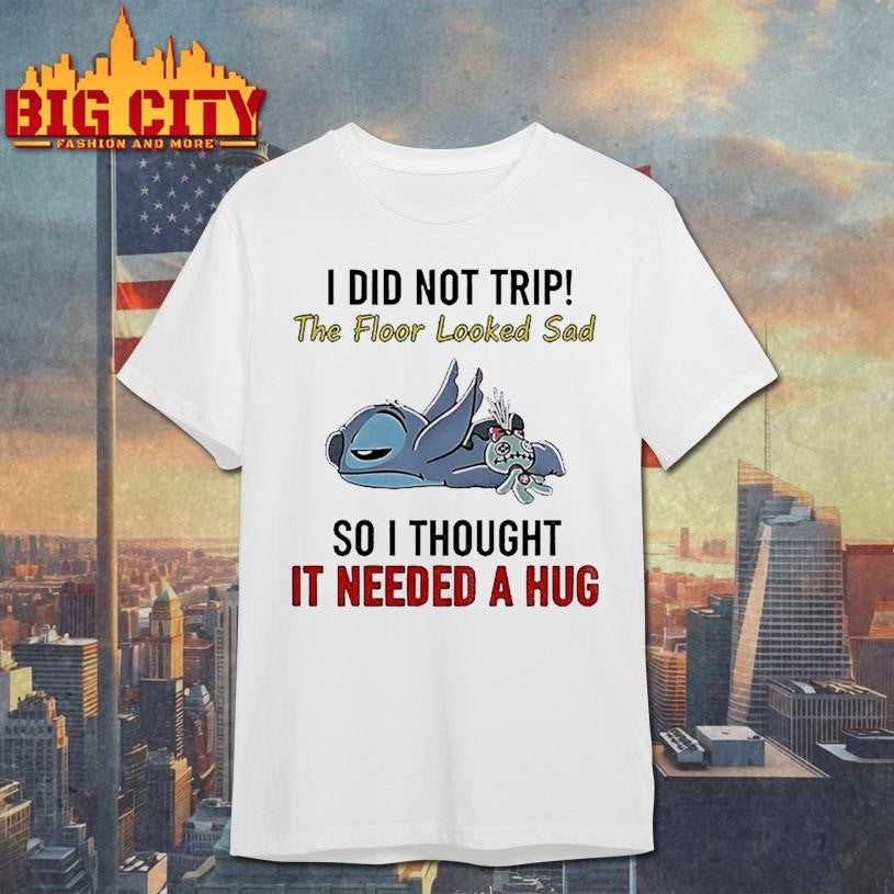 Stitch I did not trip the floor looked sad so thought - Adult & Kids T-Shirts, Sweatshirts & Hoodies apparel design preview 1