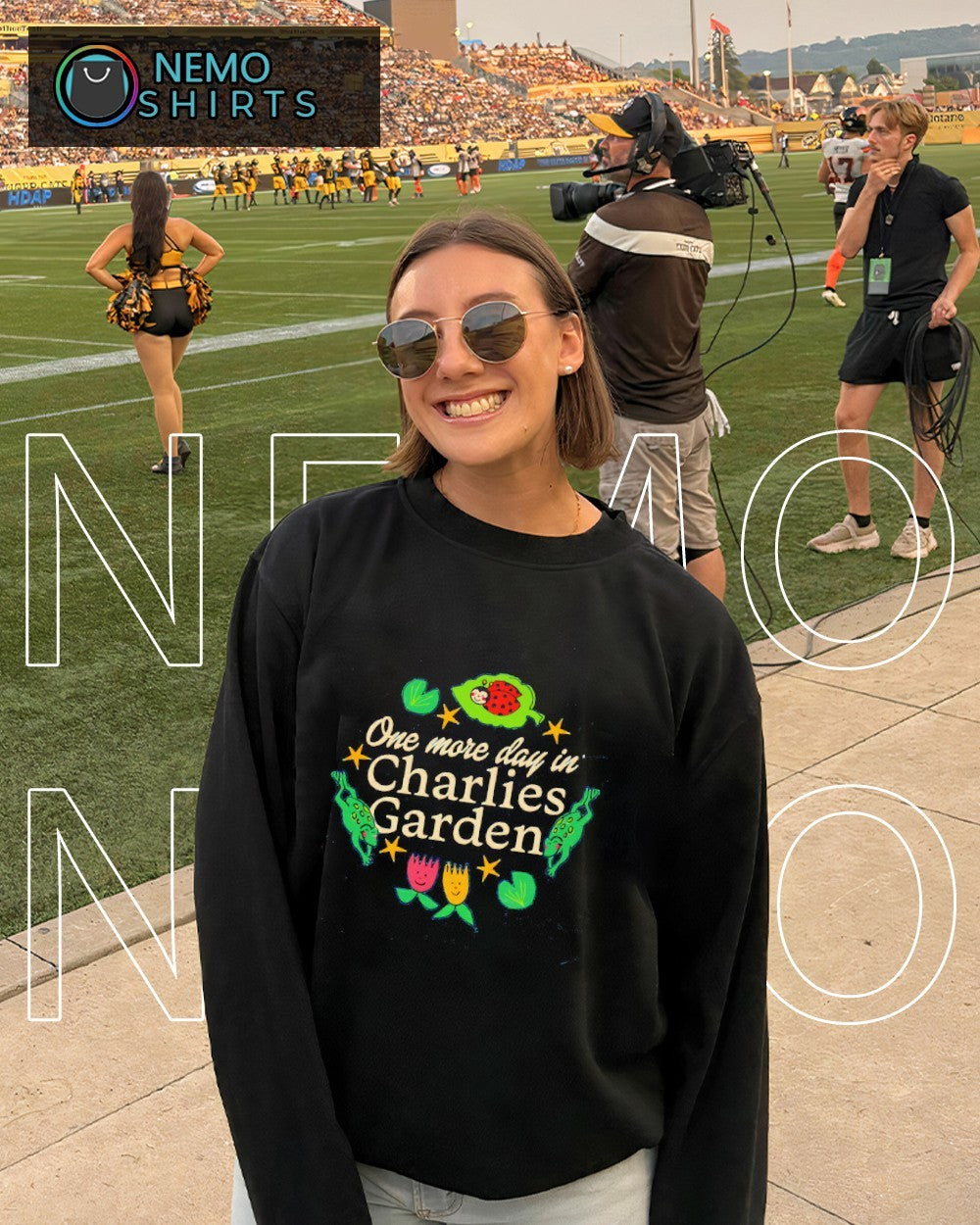 One more day in Charlie's garden - Adult & Kids T-Shirts, Sweatshirts & Hoodies apparel design preview 4