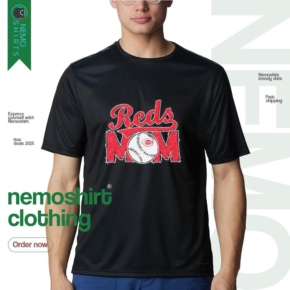 Reds mom Cincinnati - Adult & Kids T-Shirts, Sweatshirts & Hoodies apparel design preview 1