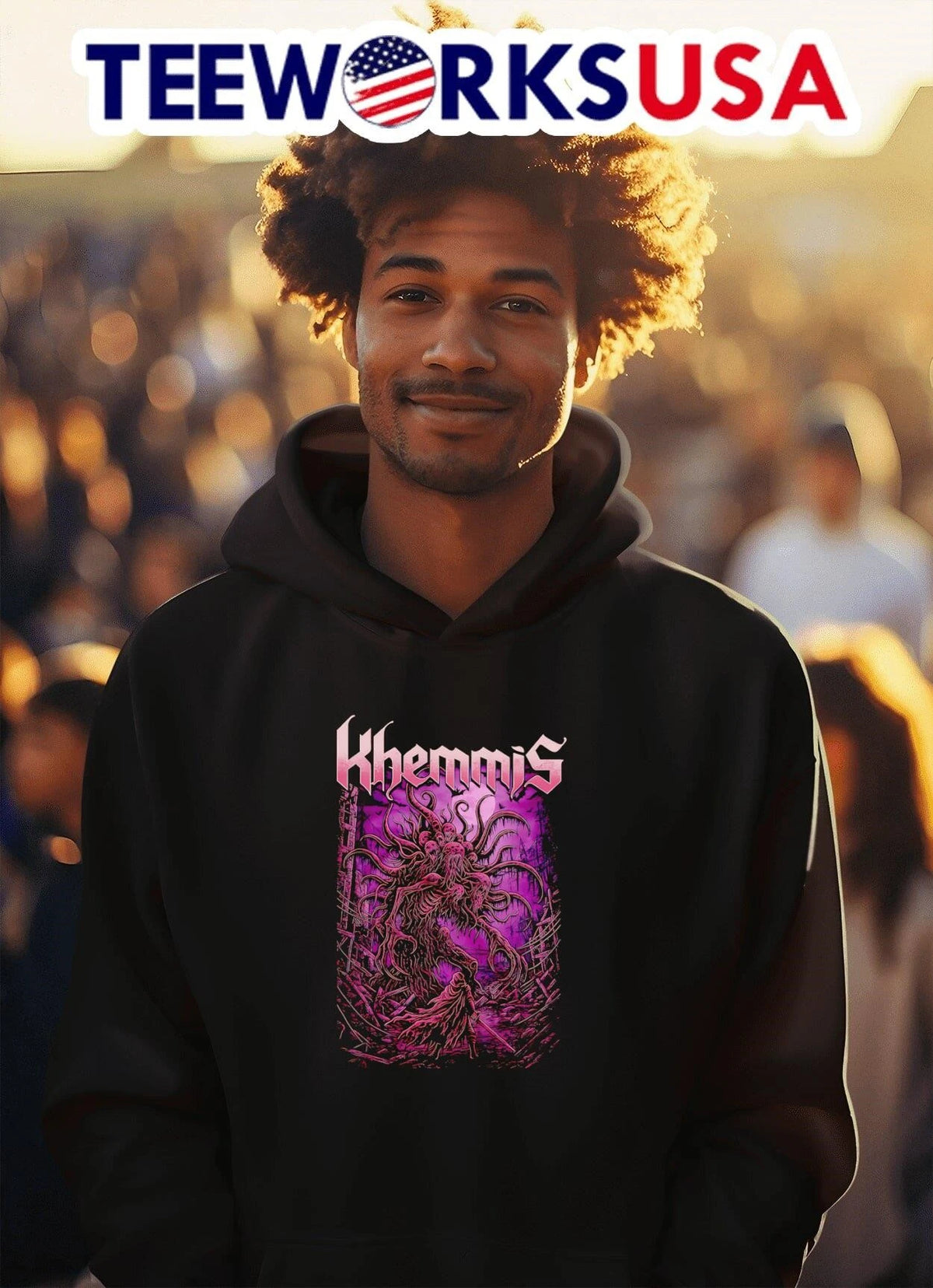 Khemmis Abomination - Adult & Kids T-Shirts, Sweatshirts & Hoodies apparel design preview 2