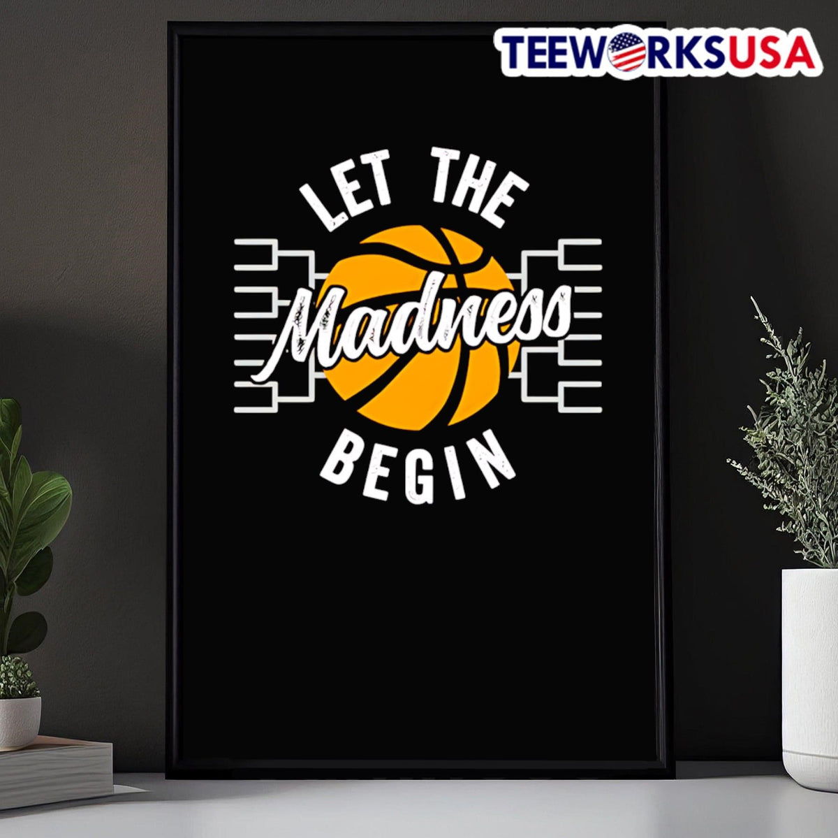 Let the Madness begin basketball March - Adult & Kids T-Shirts, Sweatshirts & Hoodies apparel design preview 5