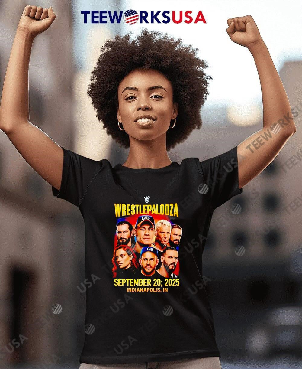 Wrestlepalooza September 20 2025 Indianapolis Indiana - Adult & Kids T-Shirts, Sweatshirts & Hoodies apparel design preview 8