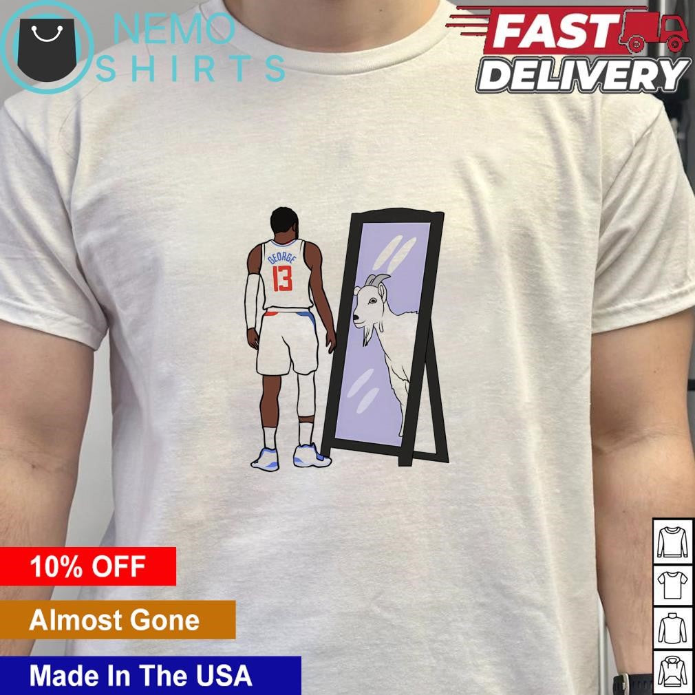 Paul George 13 Los Angeles Clippers mirror goat - Adult & Kids T-Shirts, Sweatshirts & Hoodies apparel design preview 5