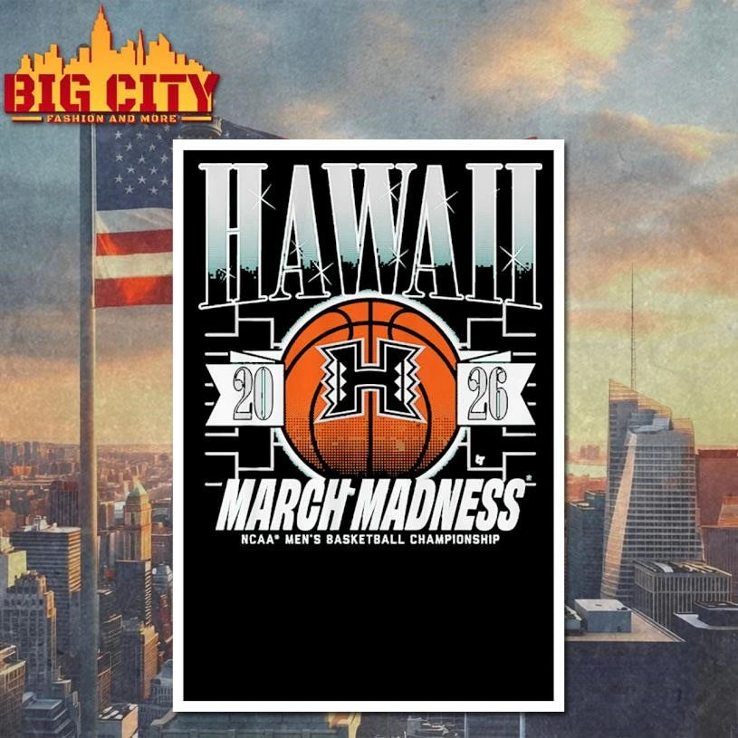 Hawaii Rainbow Warriors MBB 2026 March Madness - Adult & Kids T-Shirts, Sweatshirts & Hoodies apparel design preview 4