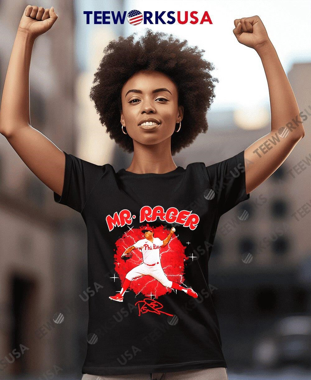 Philadelphia Phillies Ranger Suárez Mr. Rage throw - Adult & Kids T-Shirts, Sweatshirts & Hoodies apparel design preview 4