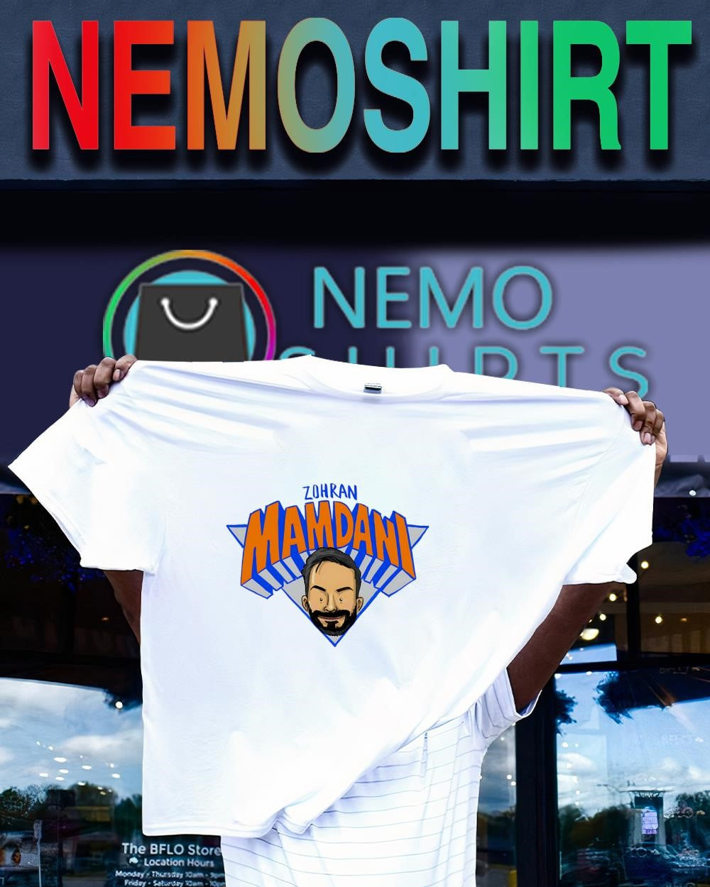 Zohran Mamdani the current Mayor of New York City - Adult & Kids T-Shirts, Sweatshirts & Hoodies apparel design preview 1