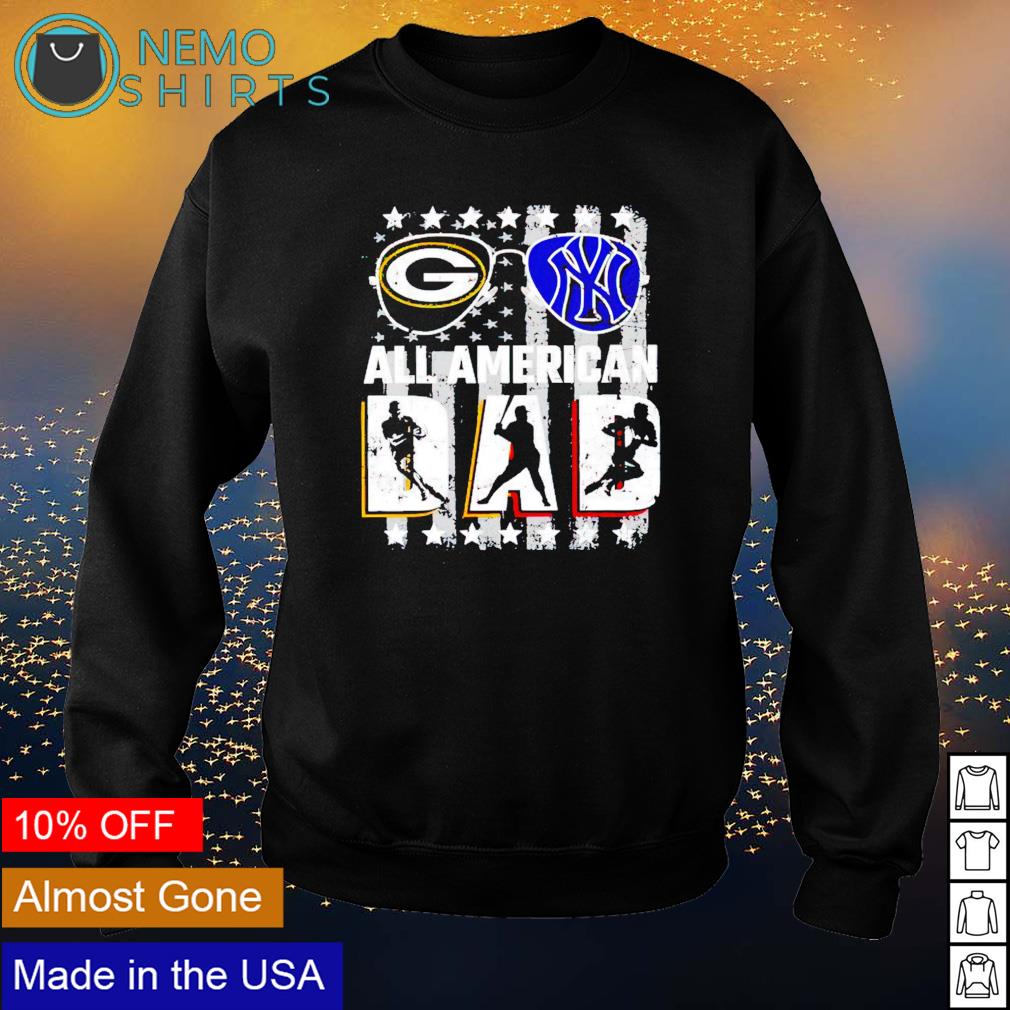 Green Bay Packer and New York Yankees all American - Adult & Kids T-Shirts, Sweatshirts & Hoodies apparel design preview 4