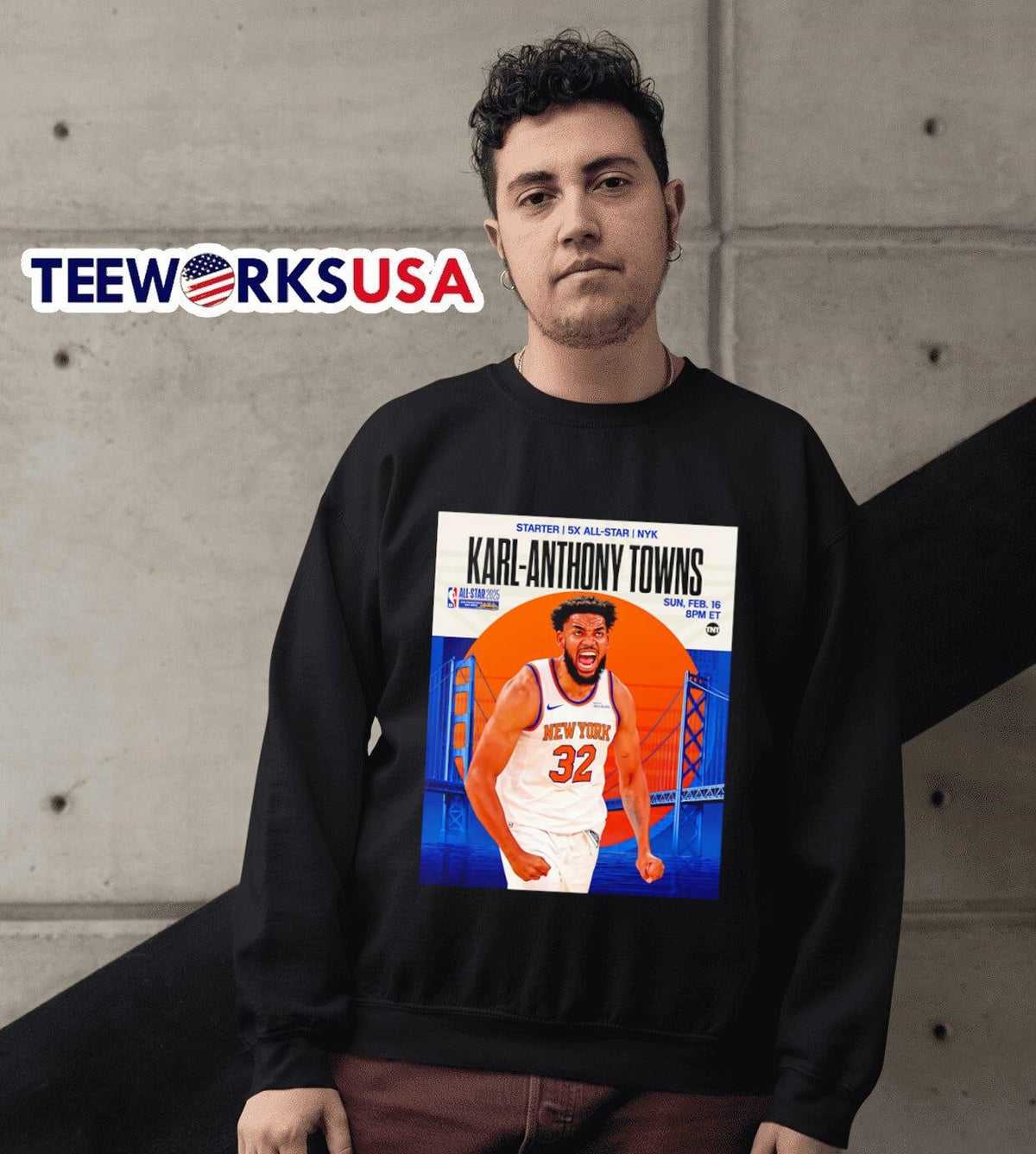 Starter 5x All-star Karl-Anthony Towns poster - Adult & Kids T-Shirts, Sweatshirts & Hoodies apparel design preview 6