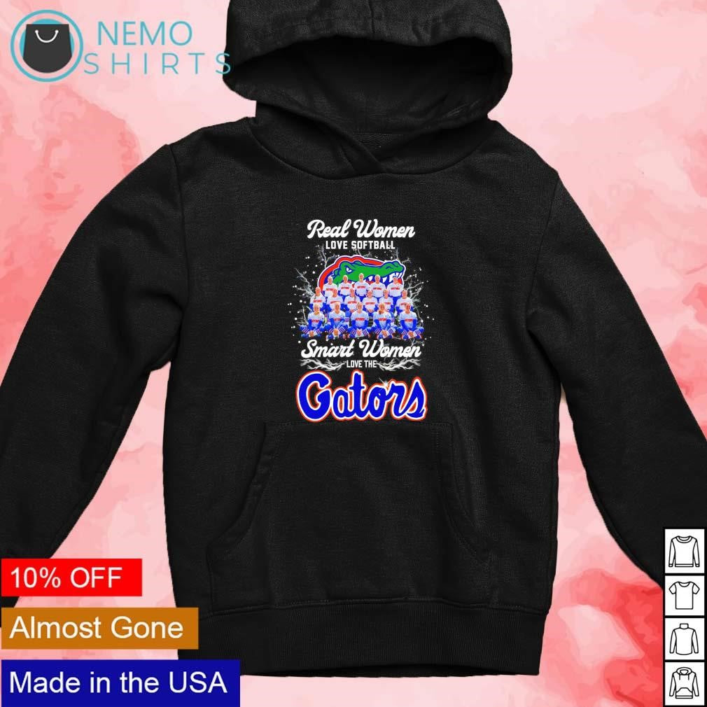 Real women love softball smart the Florida Gators - Adult & Kids T-Shirts, Sweatshirts & Hoodies apparel design preview 4