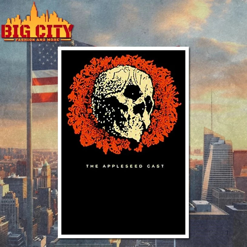 The Appleseed Cast Skull and Flowers - Adult & Kids T-Shirts, Sweatshirts & Hoodies apparel design preview 4