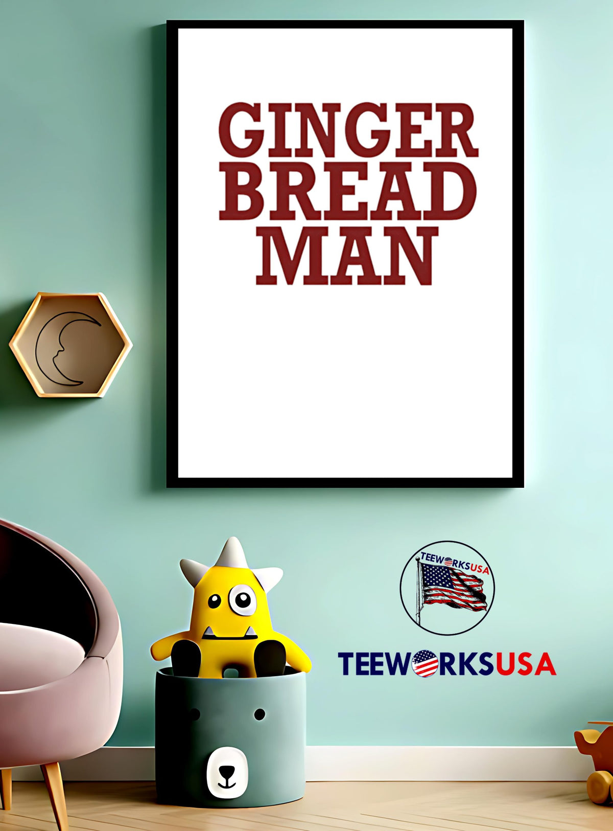 Ginger Bread Man - Adult & Kids T-Shirts, Sweatshirts & Hoodies apparel design preview 4