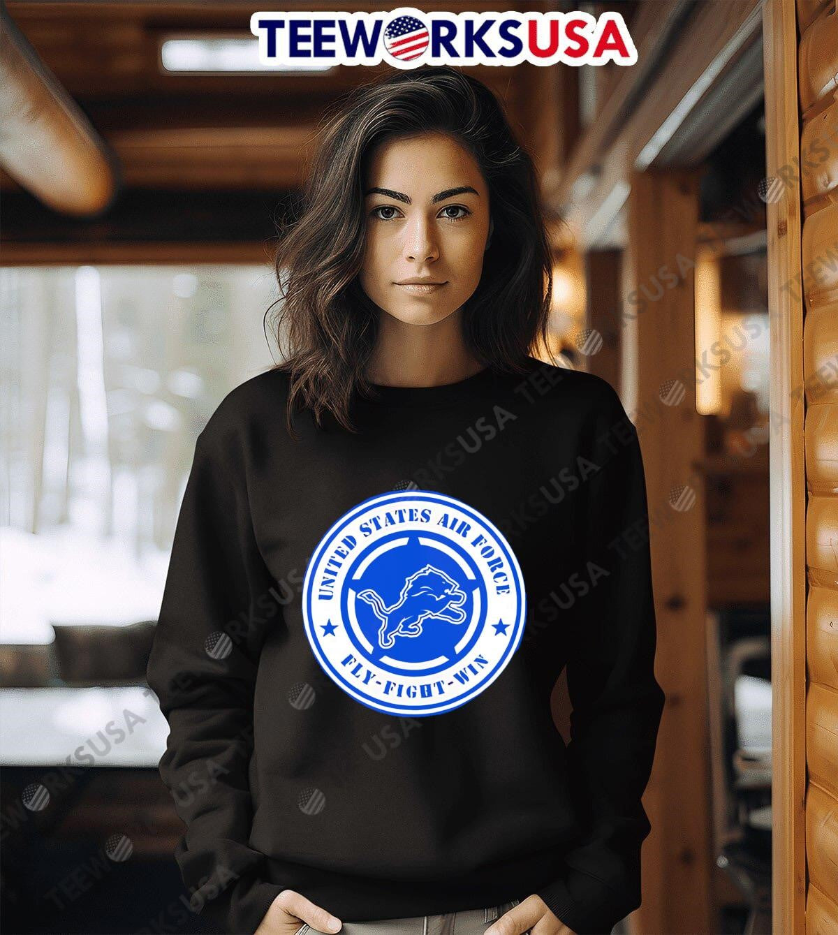 Lions united states air force military appreciation - Adult & Kids T-Shirts, Sweatshirts & Hoodies apparel design preview 6
