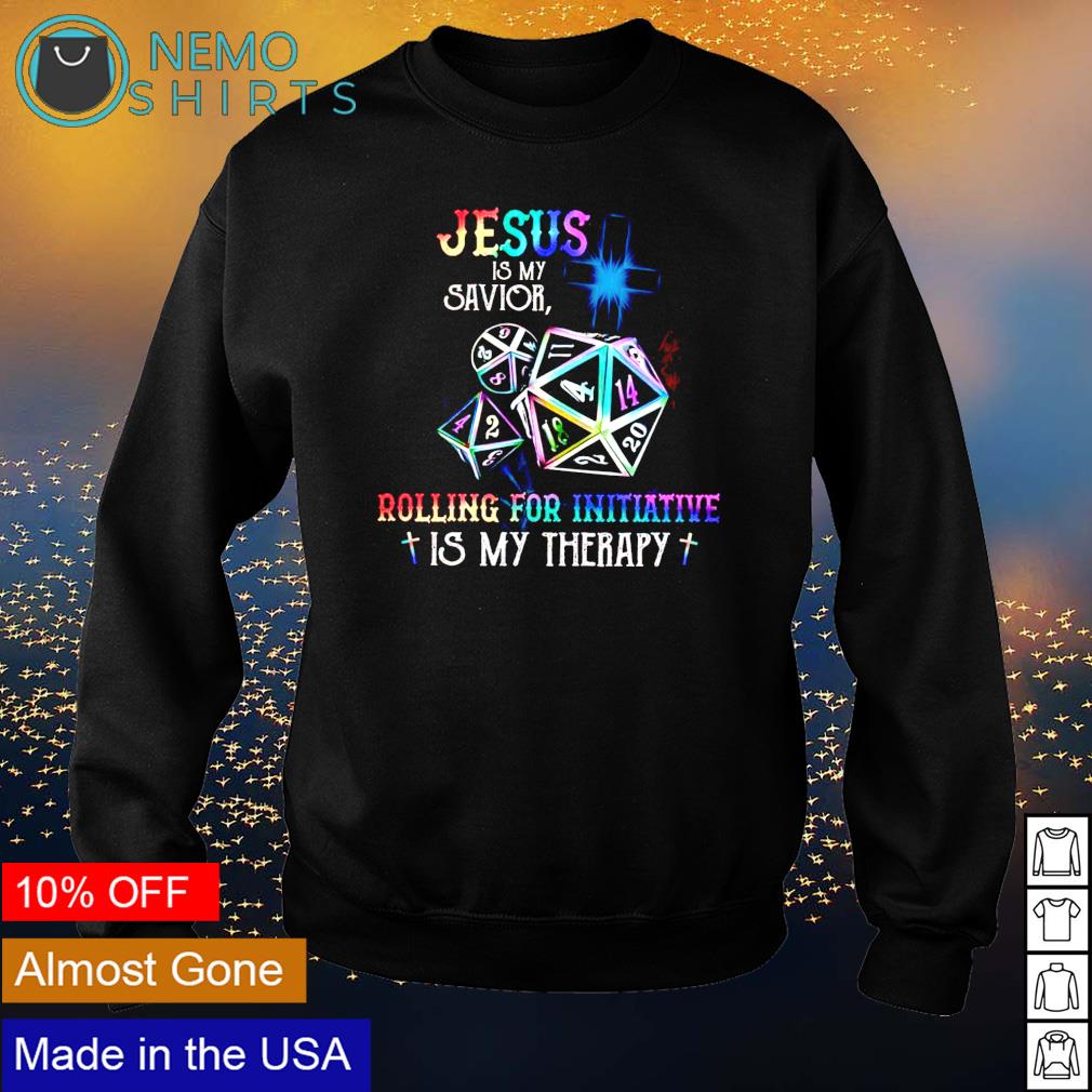 Dungeons Dragons Jesus is my savior rolling for - Adult & Kids T-Shirts, Sweatshirts & Hoodies apparel design preview 4
