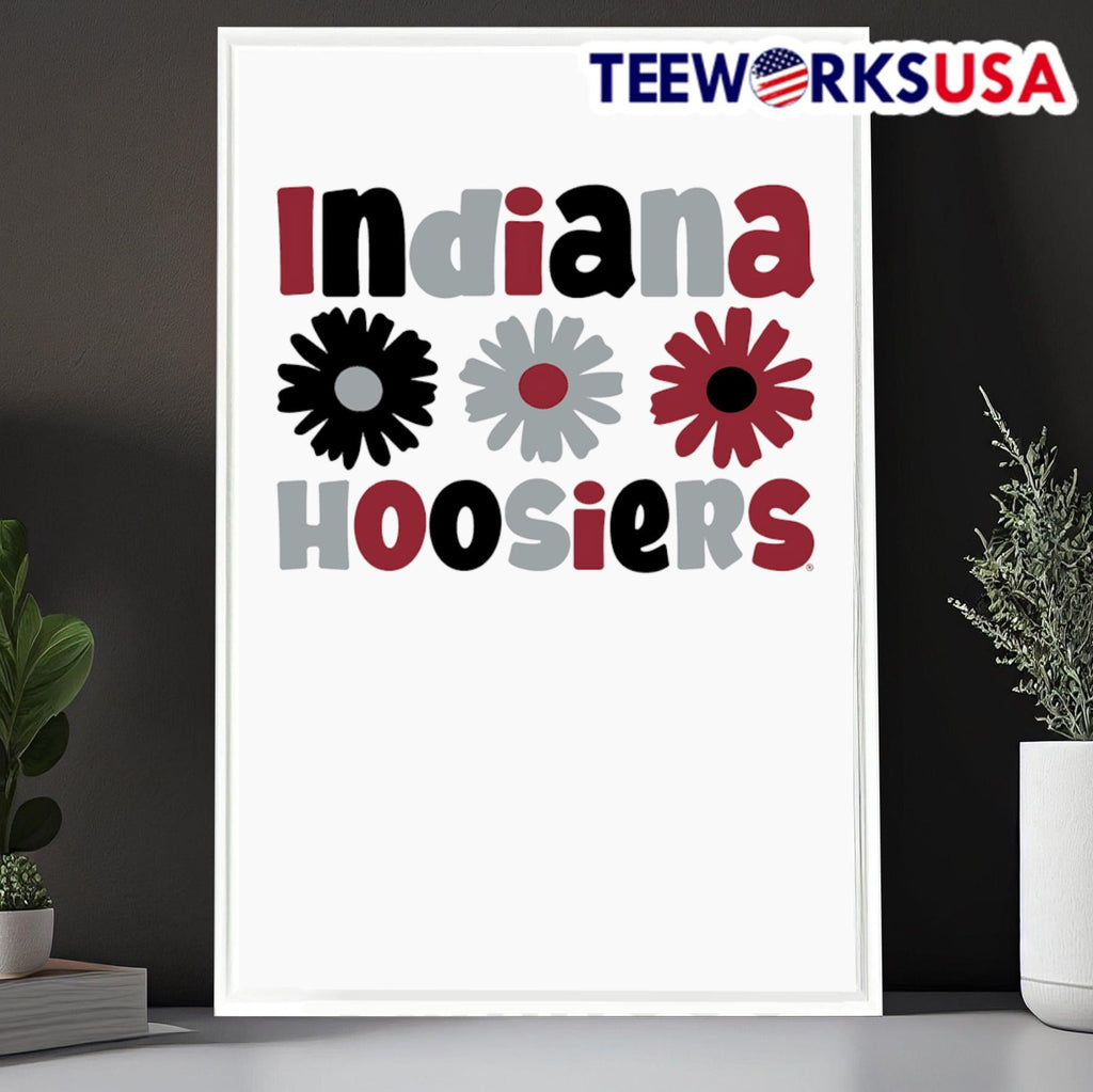 Indiana Hoosiers Daisy flower - Adult & Kids T-Shirts, Sweatshirts & Hoodies apparel design preview 6