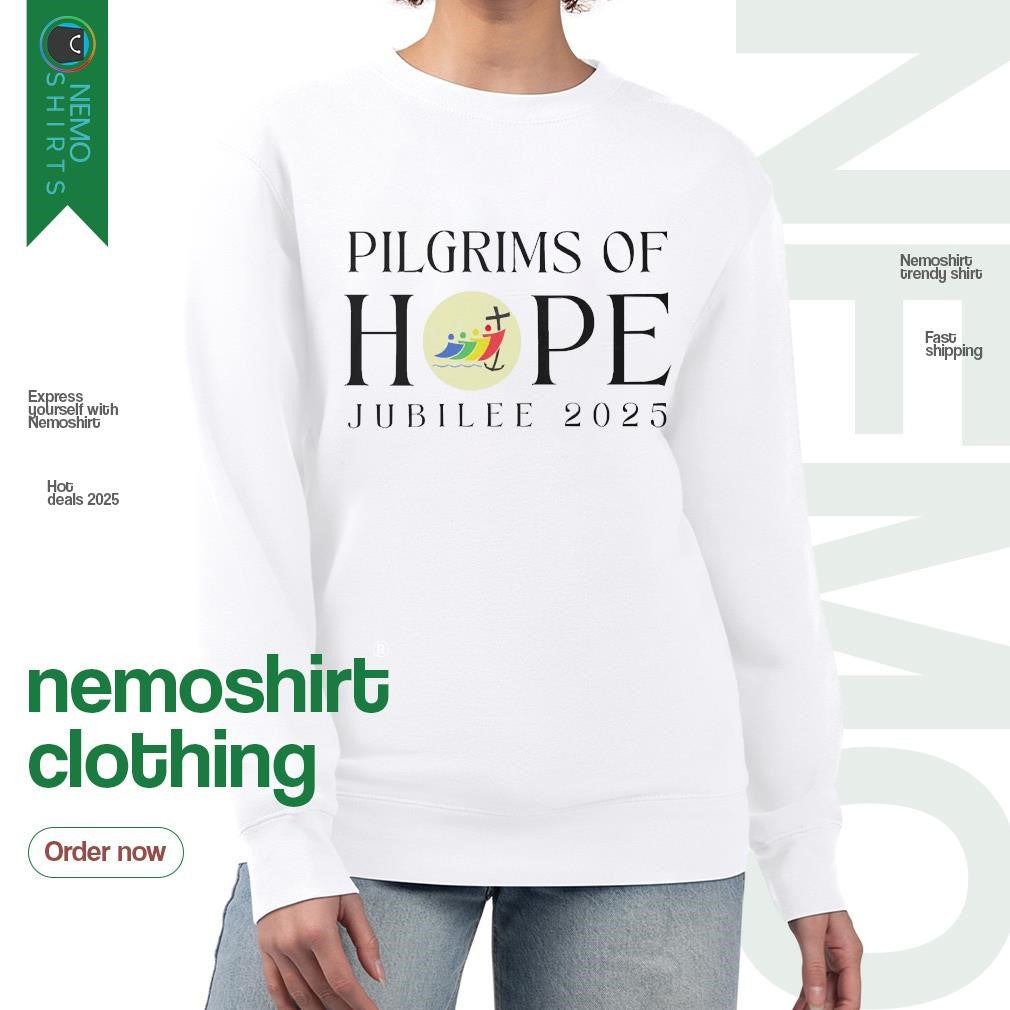 Pilgrims of hope Jubilee 2025 - Adult & Kids T-Shirts, Sweatshirts & Hoodies apparel design preview 4