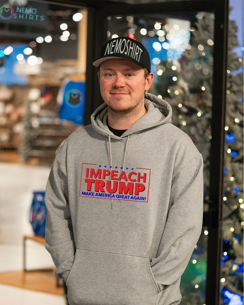 Impeach Trump make America great again - Adult & Kids T-Shirts, Sweatshirts & Hoodies apparel design preview 3