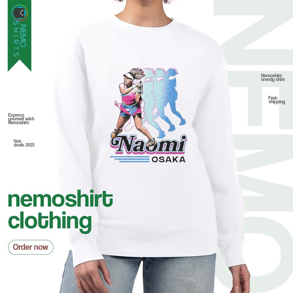 Naomi Osaka tennis player vintage graphic - Adult & Kids T-Shirts, Sweatshirts & Hoodies apparel design preview 4