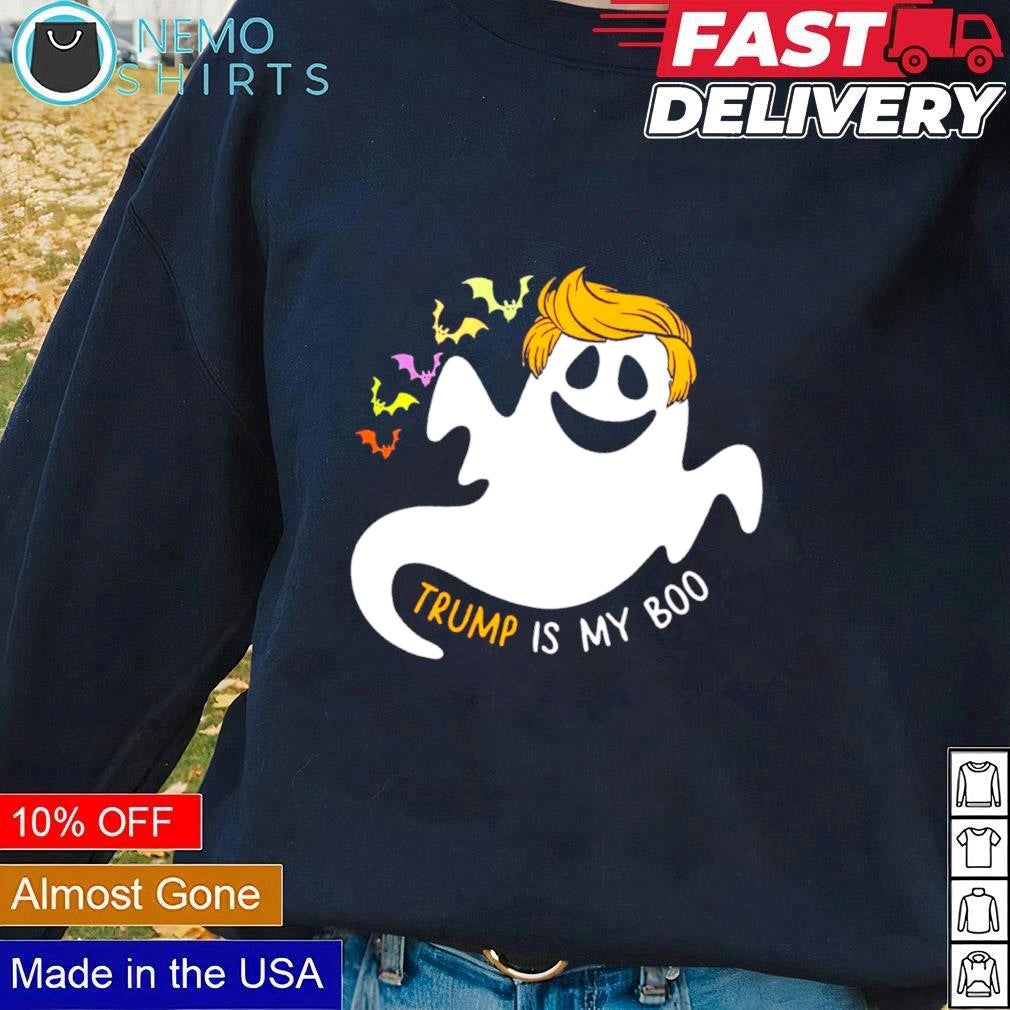Trump is my boo Halloween bats - Adult & Kids T-Shirts, Sweatshirts & Hoodies apparel design preview 1