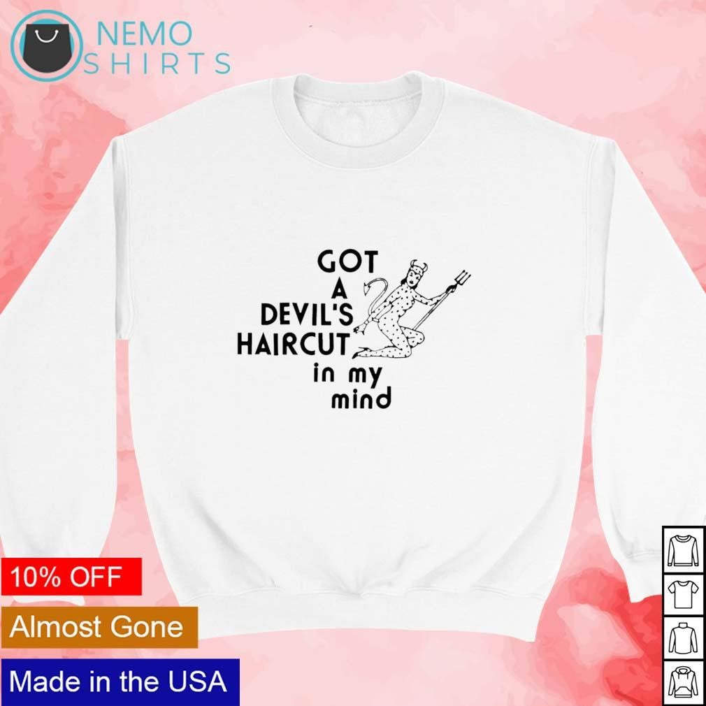 Got a devil's haircyt in my mind - Adult & Kids T-Shirts, Sweatshirts & Hoodies apparel design preview 3