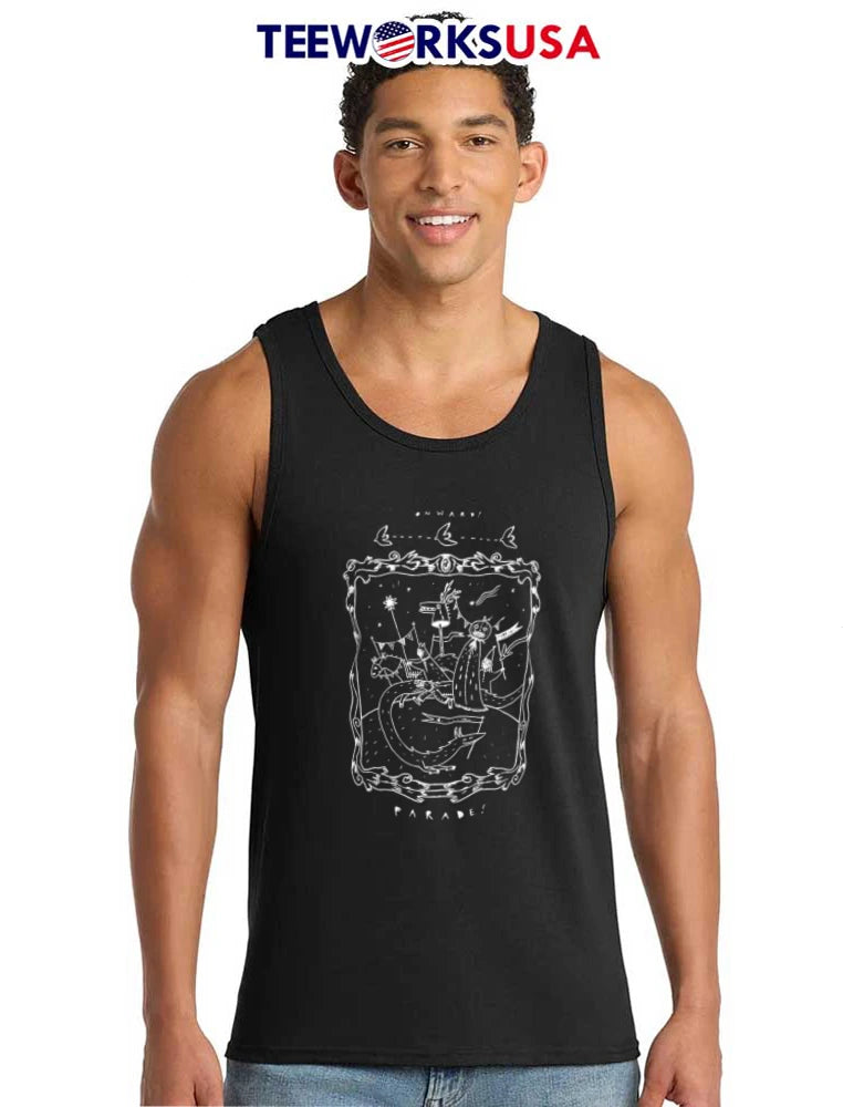 Onward Parade March whimsical creatures pumpkin head - Adult & Kids T-Shirts, Sweatshirts & Hoodies apparel design preview 6