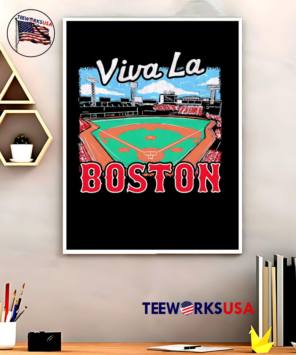 Viva La Boston retro - Adult & Kids T-Shirts, Sweatshirts & Hoodies apparel design preview 5