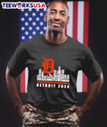 Detroit Tigers 2024 baseball skyline players names - Adult & Kids T-Shirts, Sweatshirts & Hoodies apparel design preview 1