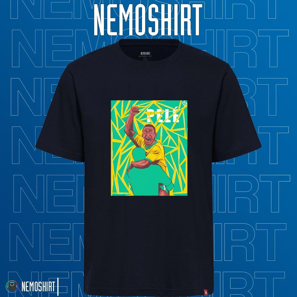 Legend Pele greatest players of all time art - Adult & Kids T-Shirts, Sweatshirts & Hoodies apparel design preview 1