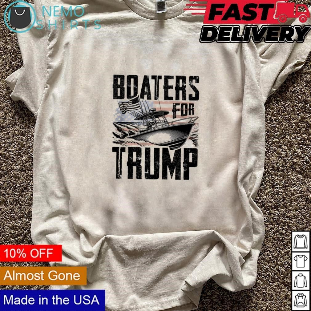 Boaters for Trump - Adult & Kids T-Shirts, Sweatshirts & Hoodies apparel design preview 3