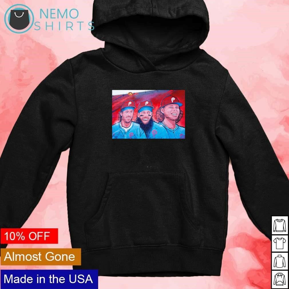 Philadelphia Phillies Alec Bohm Brandon Marsh and - Adult & Kids T-Shirts, Sweatshirts & Hoodies apparel design preview 2